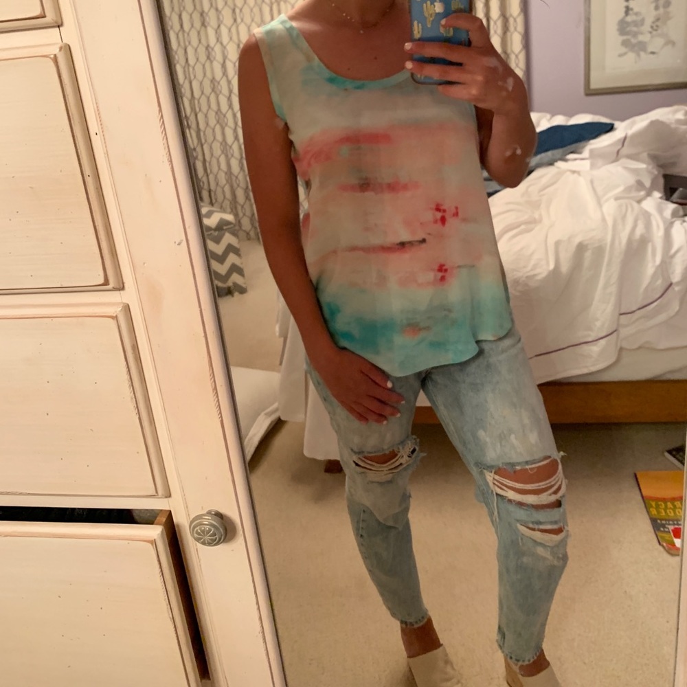 tie dye blouse